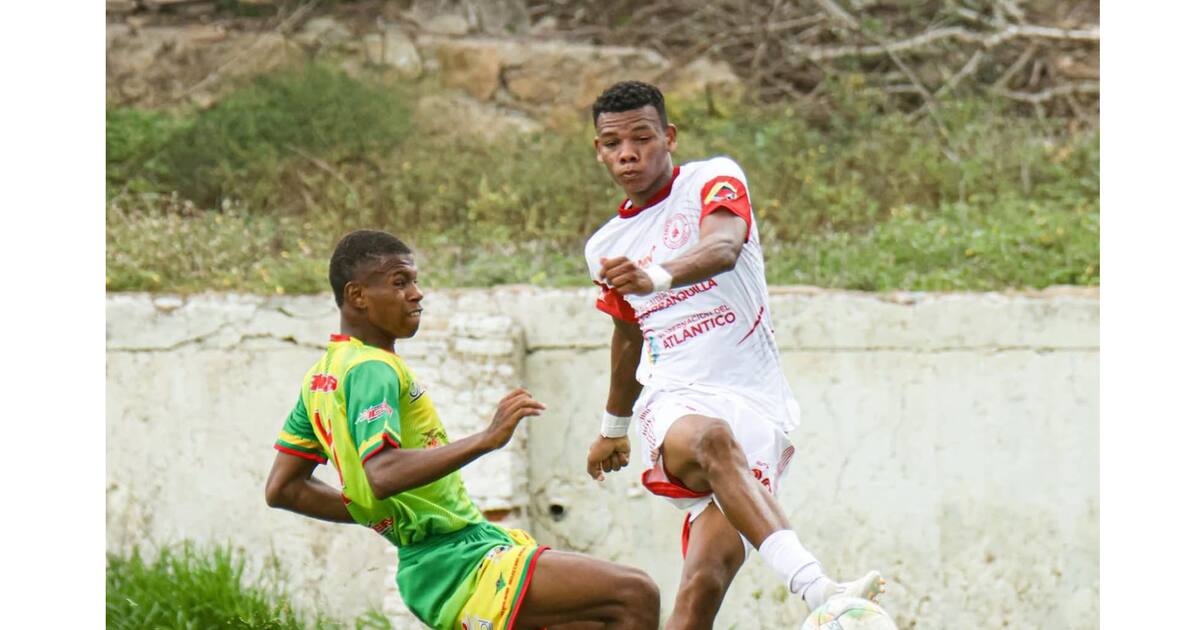 Atlántico ended Bolívar's undefeated streak in the National U-17 Football Championship