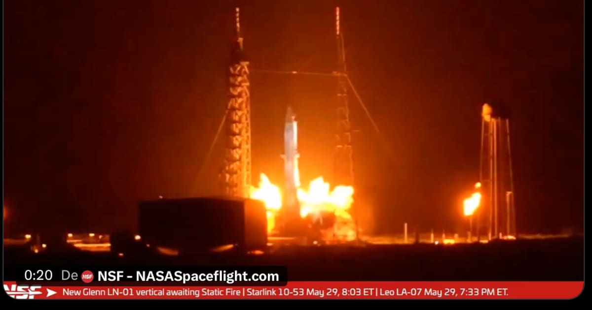Explosión del cohete New Glenn de Blue Origin sacude lanzamiento en Florida