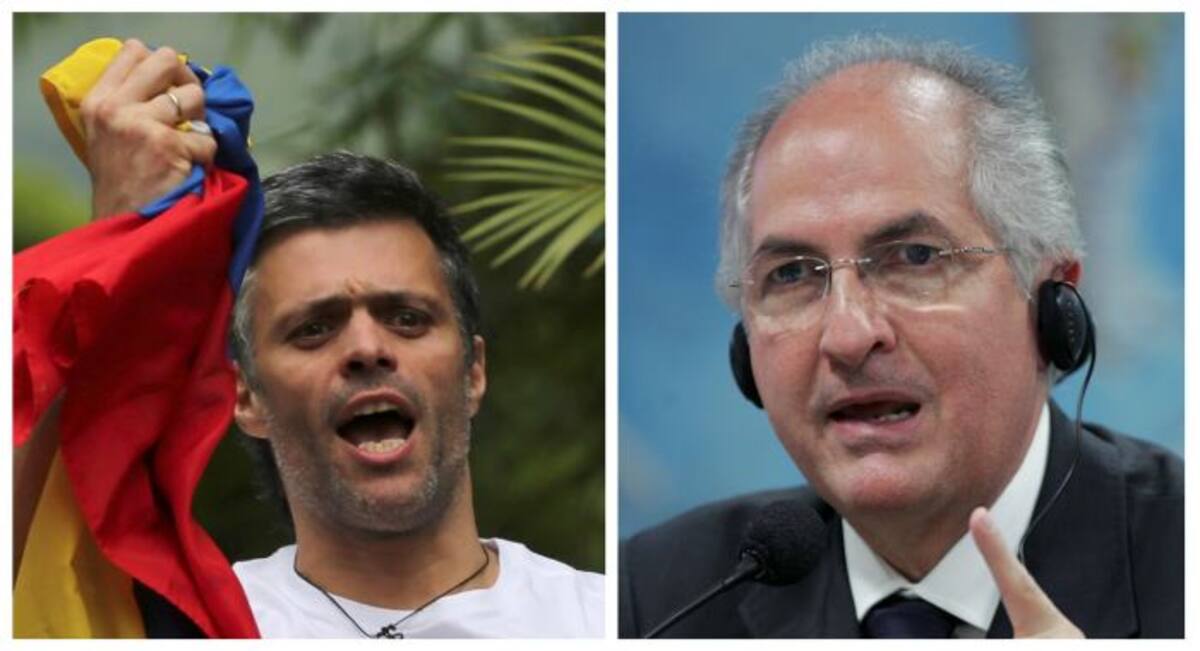 Leopoldo López y Antonio Ledezma. AP Fernando Llano.