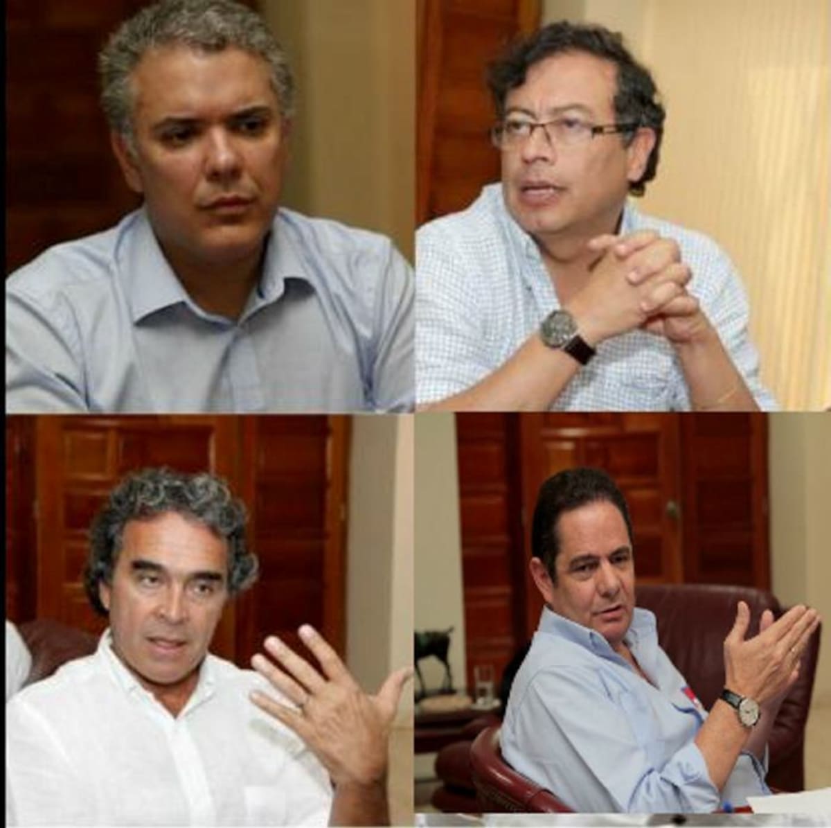 Los resultados de La Gran Encuesta de El Universal muestran cuál sería el comportamiento de los colombianos según los diferentes escenarios de segunda vuelta. Duque bajó en todos. El Universal.