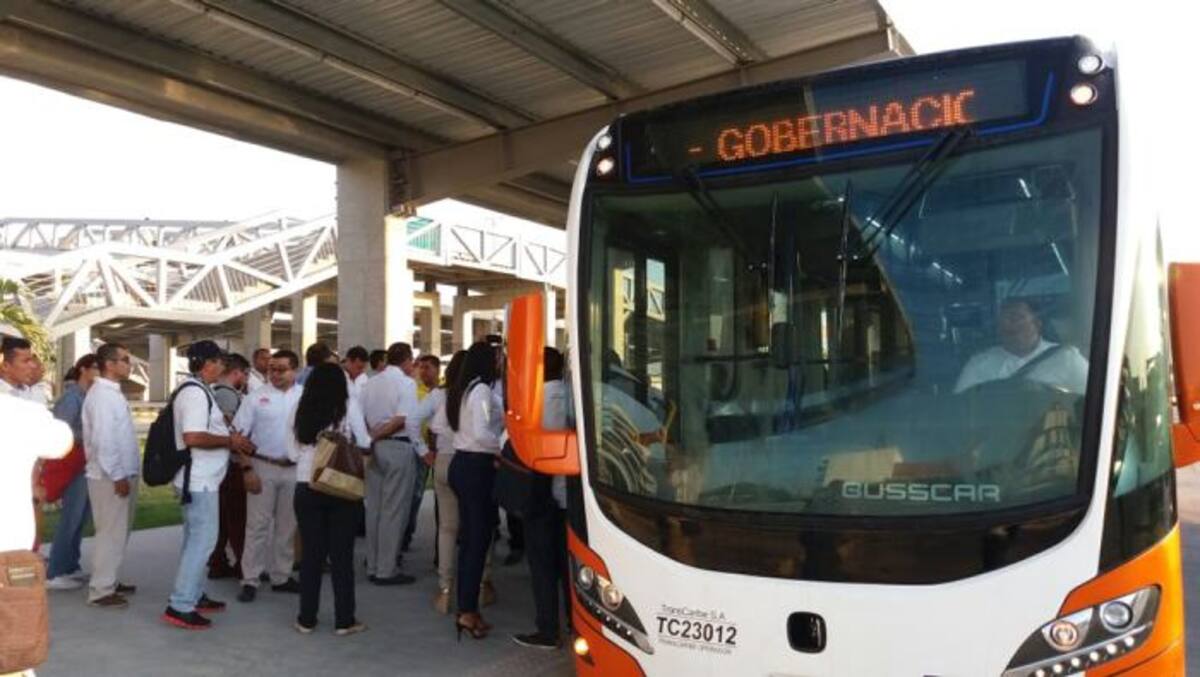 La ruta alimentadora de la Gobernación C015 de Transcaribe ya se encuentra en circulación. Cortesia