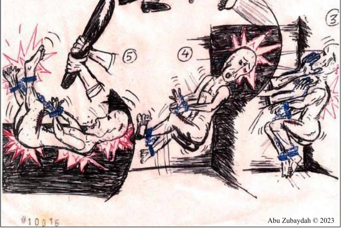 Atroz: el prisionero más antiguo de Guantánamo dibujó como lo torturaba la CIA