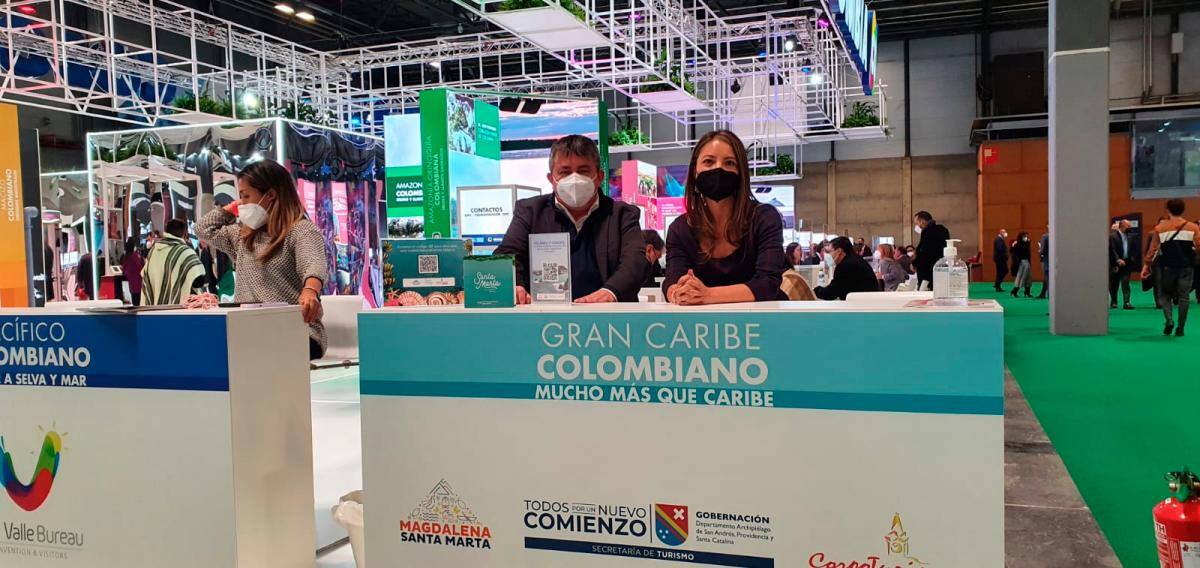 Natalia Bohórquez, presidenta Ejecutiva de Corpoturismo en Fitur 2020. //Cortesía.