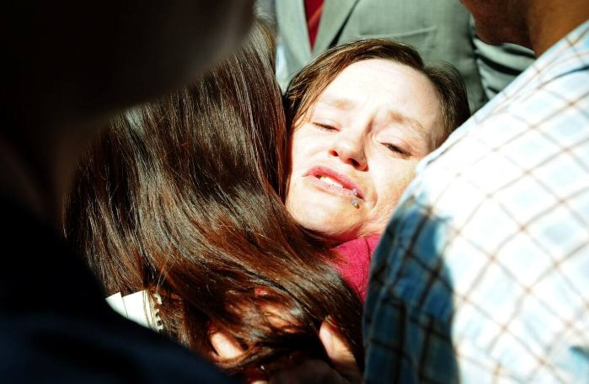 Beth Berry Serrano, hermana de Amanda Berry la joven que había desaparecido en 2002. AFP