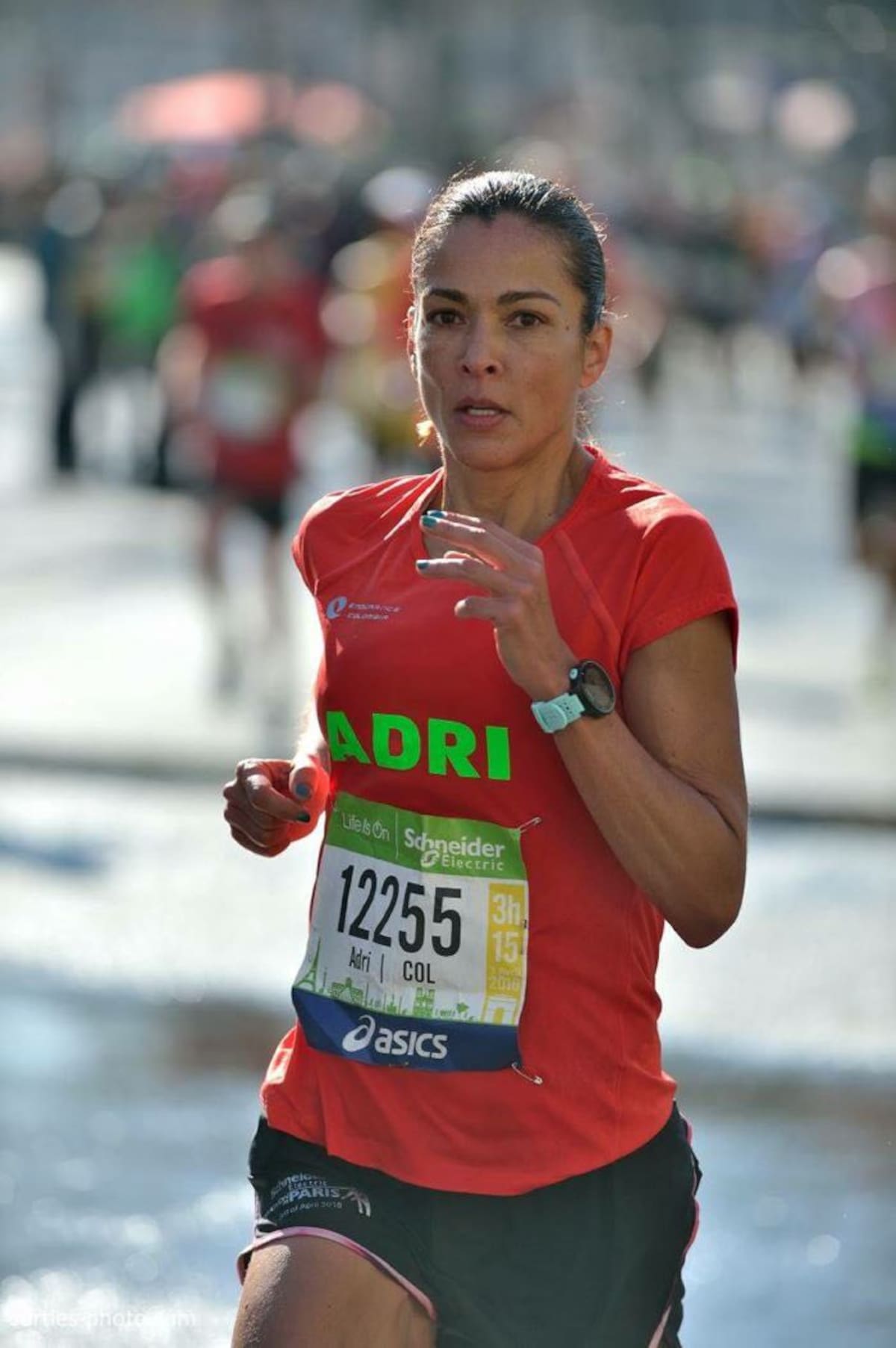 Adriana Jaramillo mejoró sus tiempos en su categoría. Cortesía
