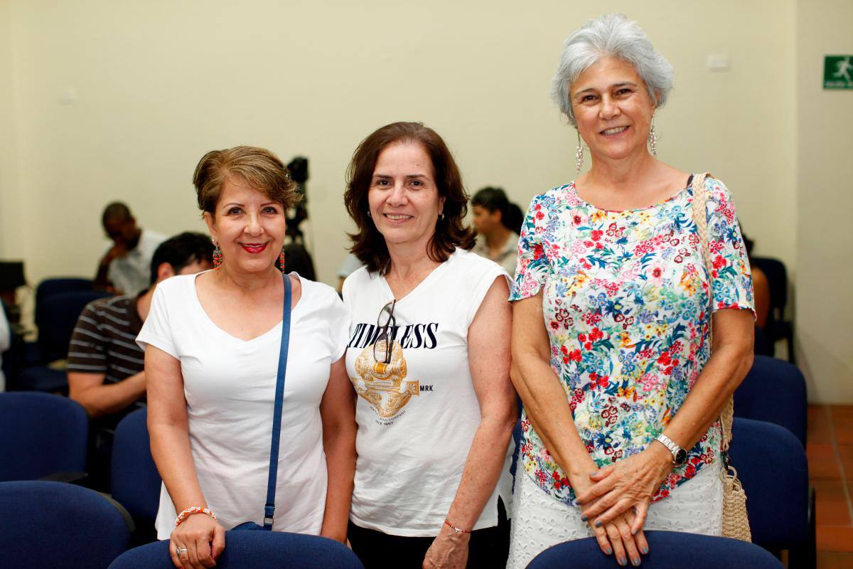 Gloria Pareja, Aleyda Marín y Margarita Vásquez.