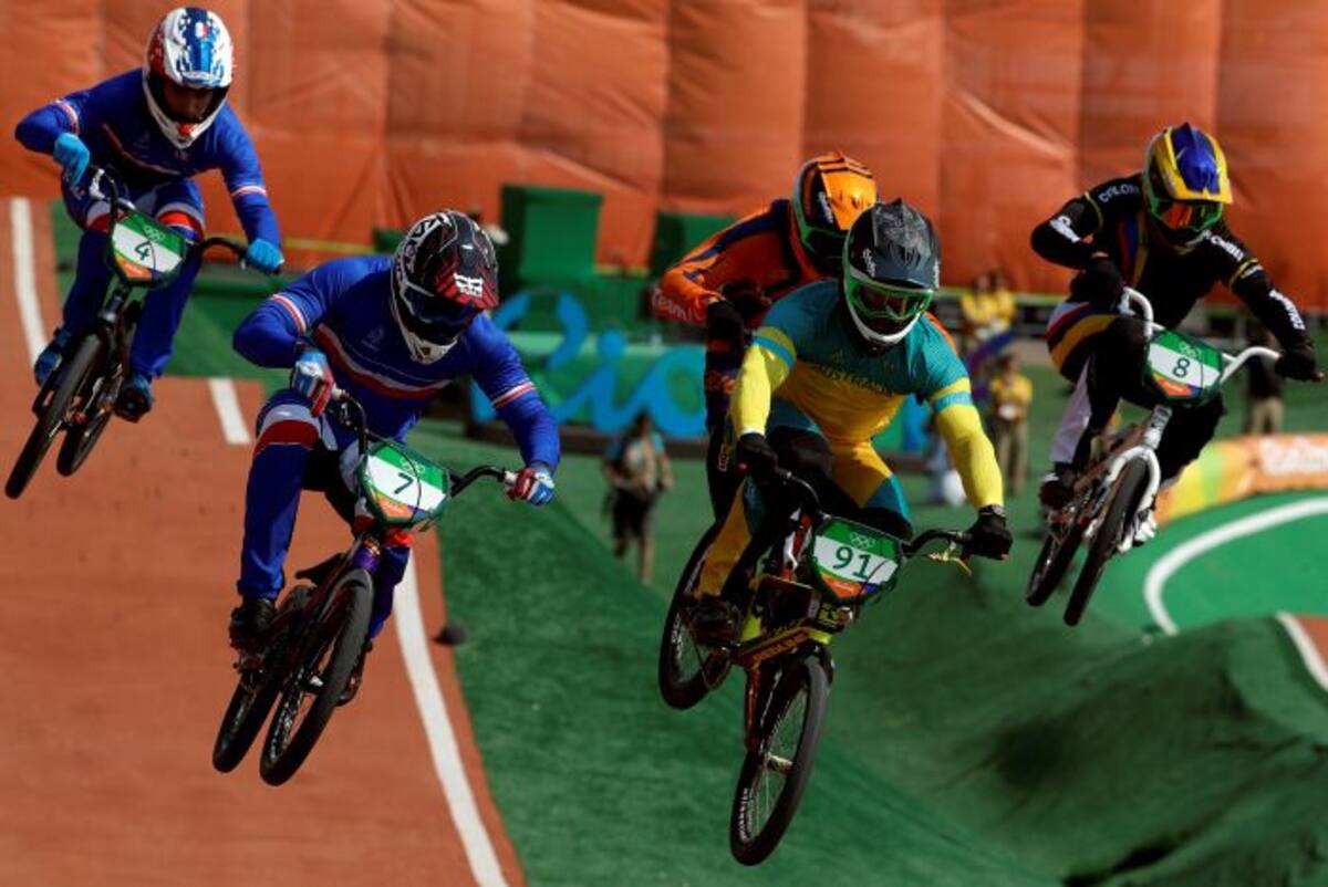 Carlos Ramírez obtuvo el bronce en BMX. AP