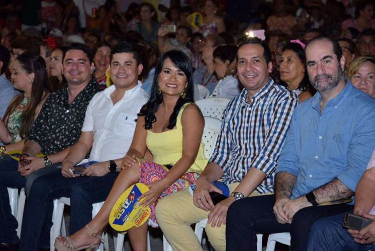 Ignacio Becerra, Libardo Simancas Guardo, Lucy Espinosa, Jacobo Fonseca y Miguel Cuéter. CORTESÍA