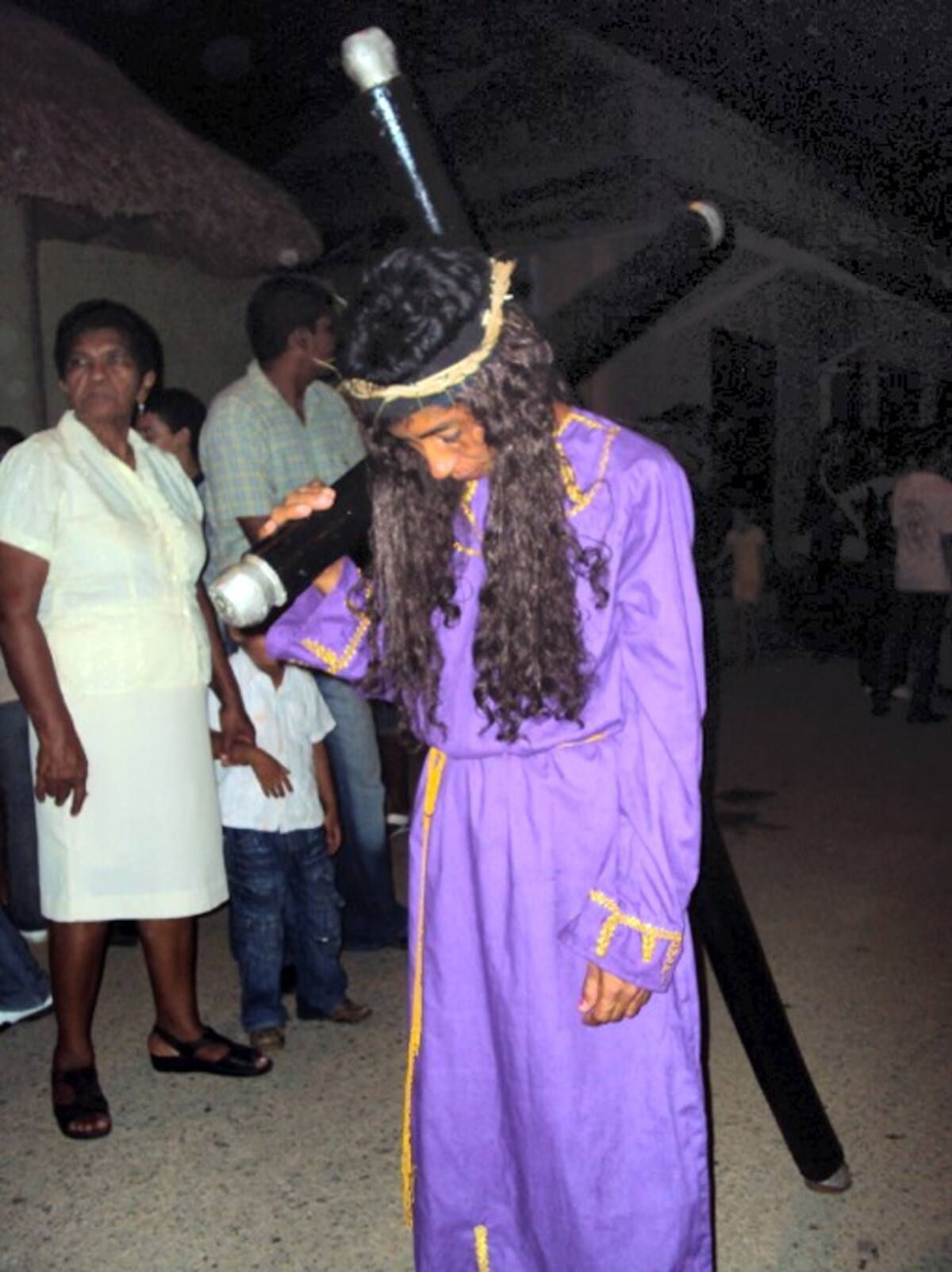 Personajes de la Semana Santa en Ciénaga de Oro.