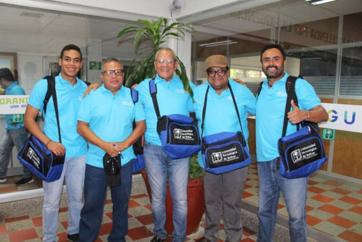 Nelson Jiménez, Rafael Puello, Carlos Mouthón, Álvaro Oviedo y John Montaño. CORTESÍA