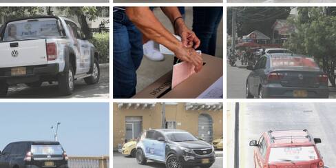 Ya no solo con cerveza y bolsas de cemento están captando votos en Cartagena