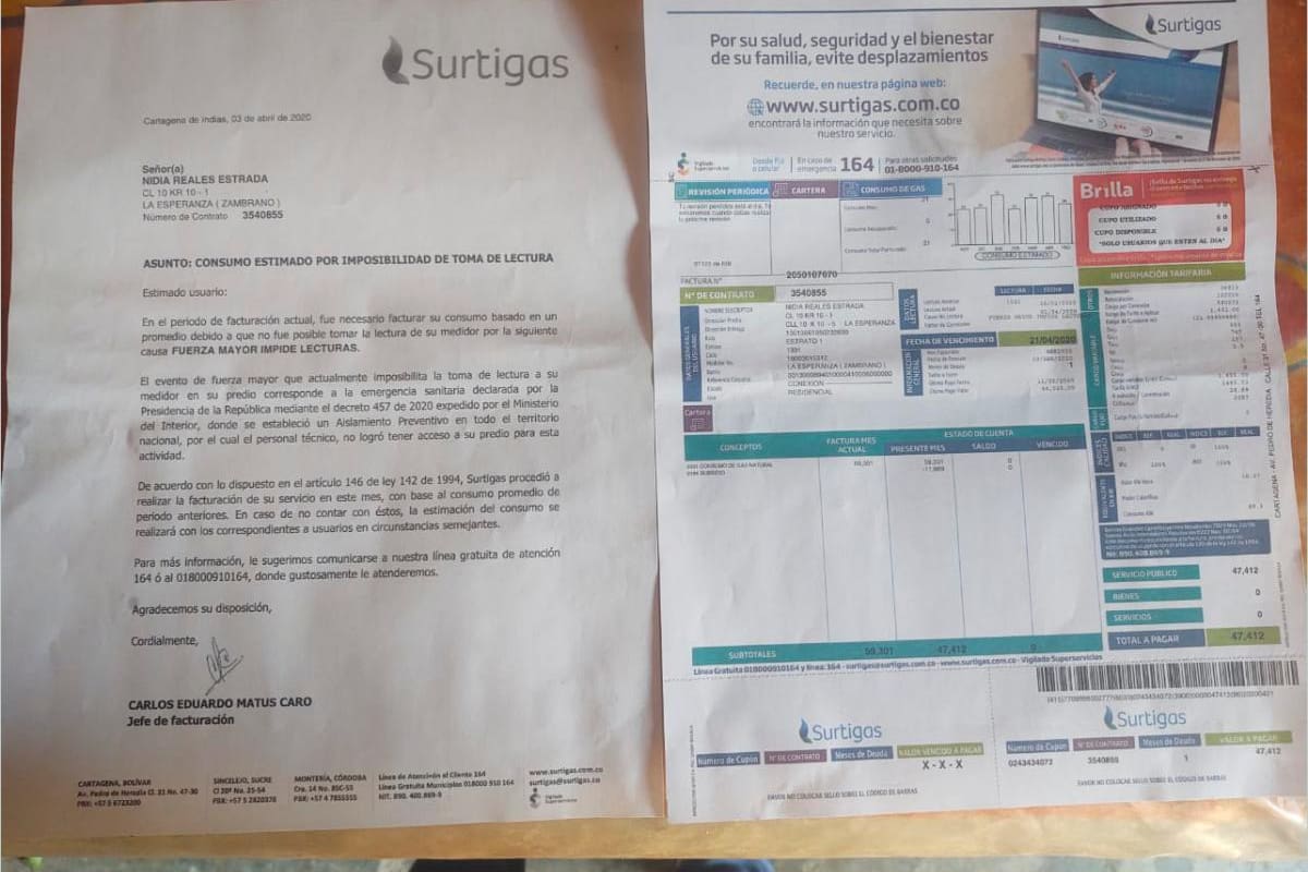 Quejas por altos cobros en servicio de gas domiciliario