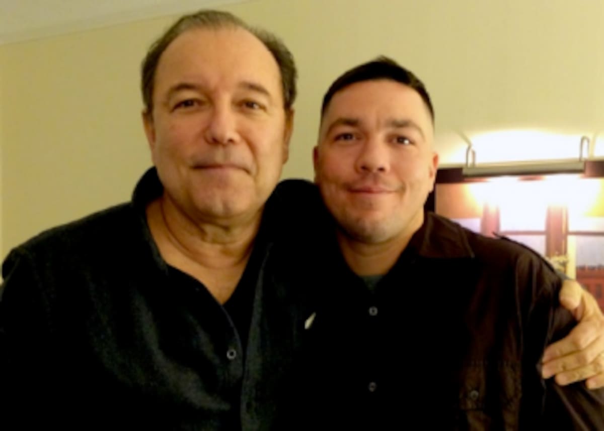 Rubén Blades con su hijo. INTERNET