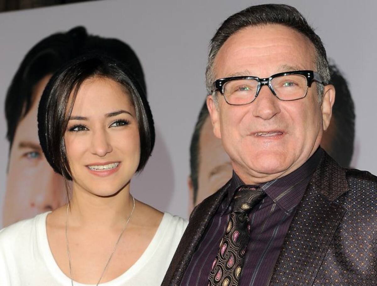 Robin Williams junto a su hija Zelda. AP