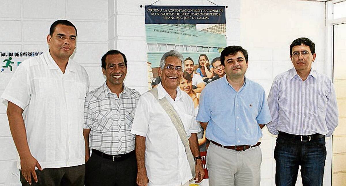 Guillermo Muñoz , William Arellano, Ignacio Vélez, Jairo Useche y Jairo Cabrera. Archivo particular