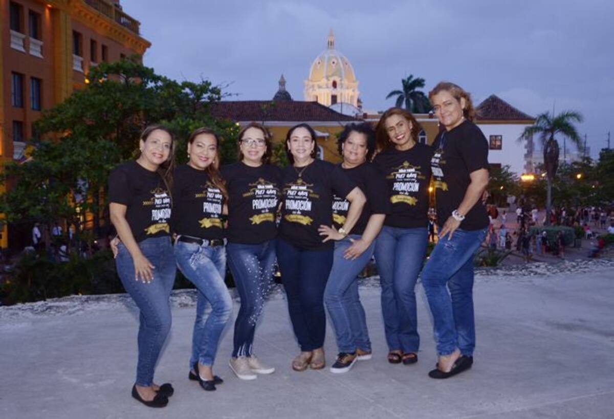 Erlinda Vasquez, Margarita Acuña, Mily Olaciregui, Alicia Gaviria, Arinda Velasco, Claudia Orozco y Ximena Millán. COLPRENSA
