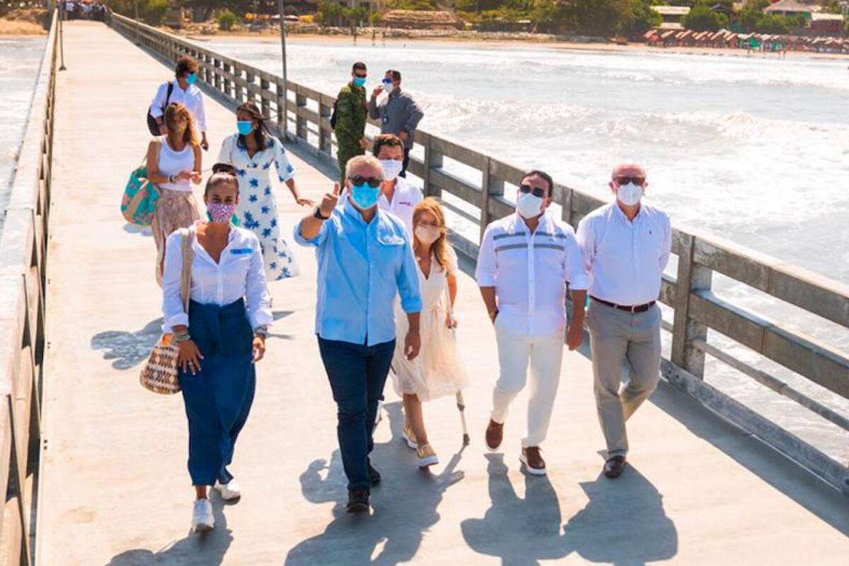 Presidente Duque entregó obras del Muelle de Puerto Colombia
