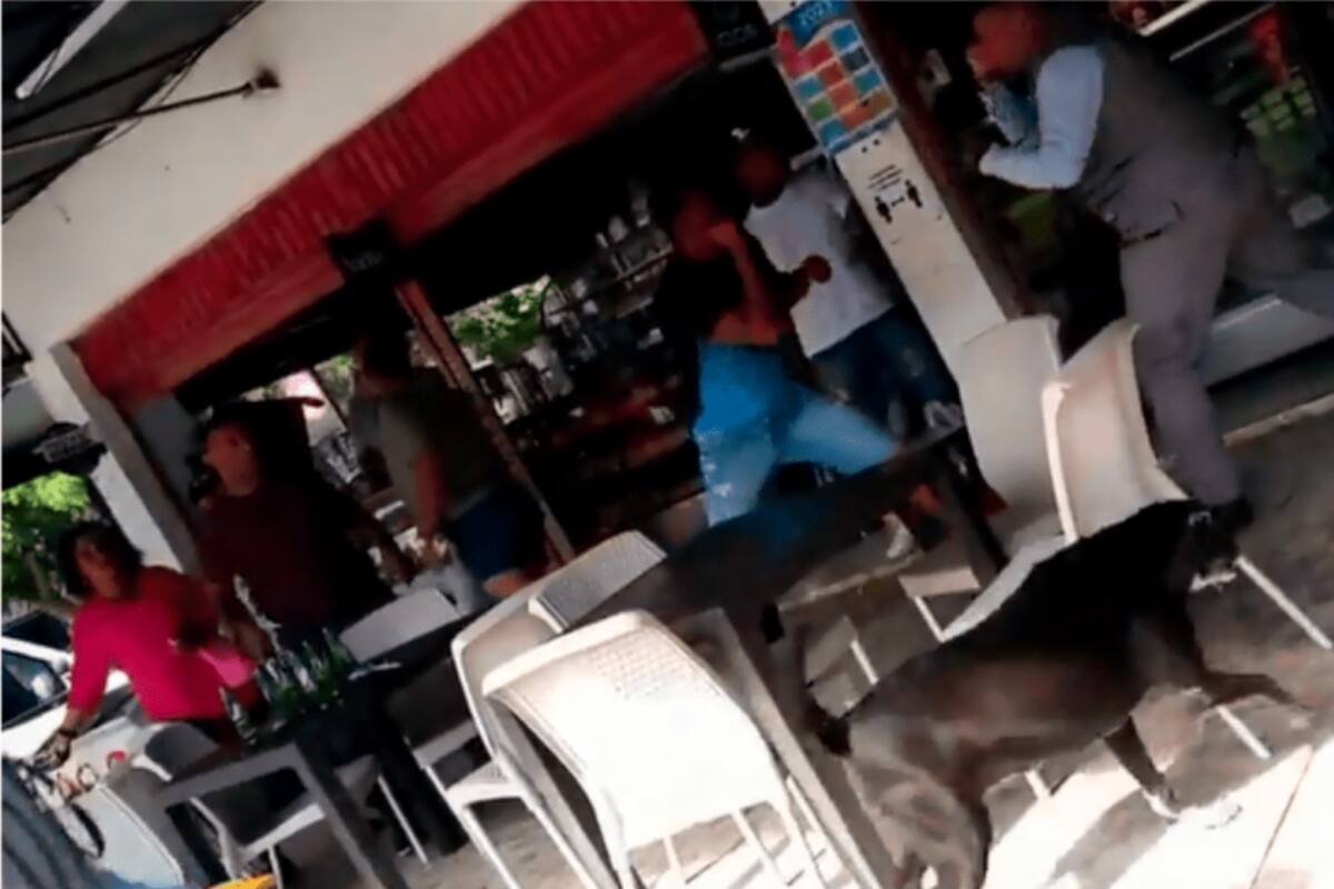 ¡Insólito! Se pelearon a puños en tienda de Crespo por partido del Real Madrid
