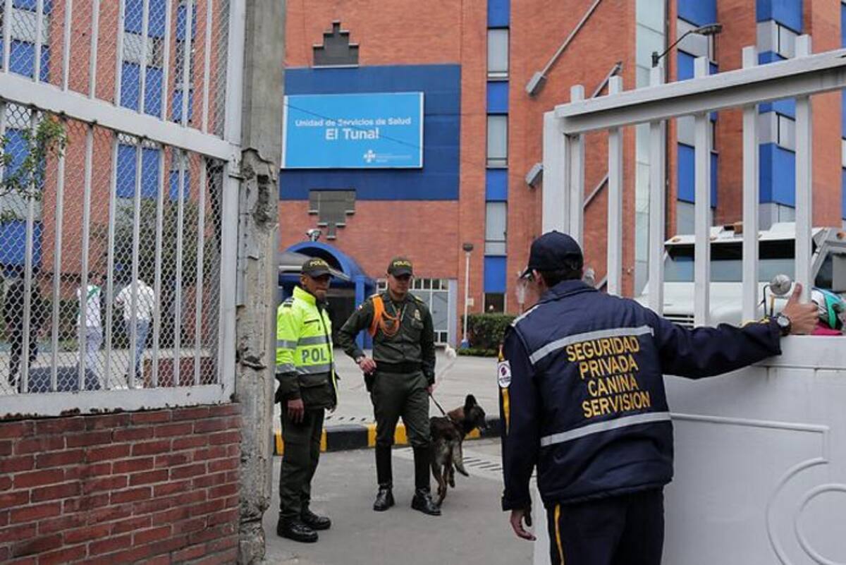 Así lucen las afueras del hospital. Colprensa