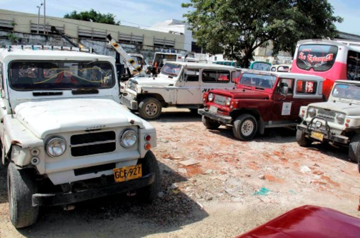 Los camperos estarán inmovilizados al menos cinco días en el Patio # 2 de DATT, en el Centro Histórico de Cartagena. KAILLINE GIRALDO - EL UNIVERSAL