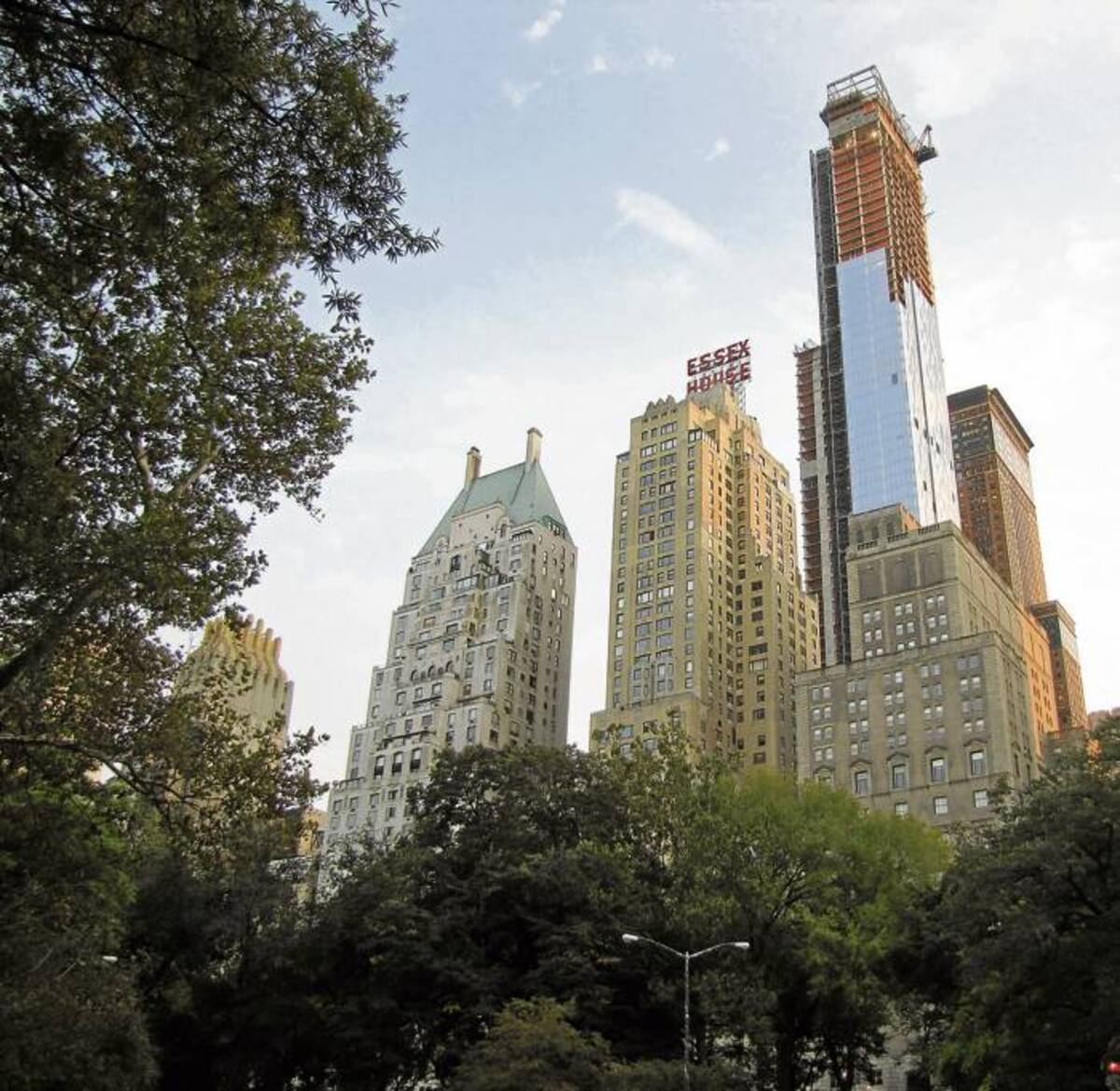 Contrante entre el panorama boscoso de Central Park y el bosque de rascacielos de la metrópolis.