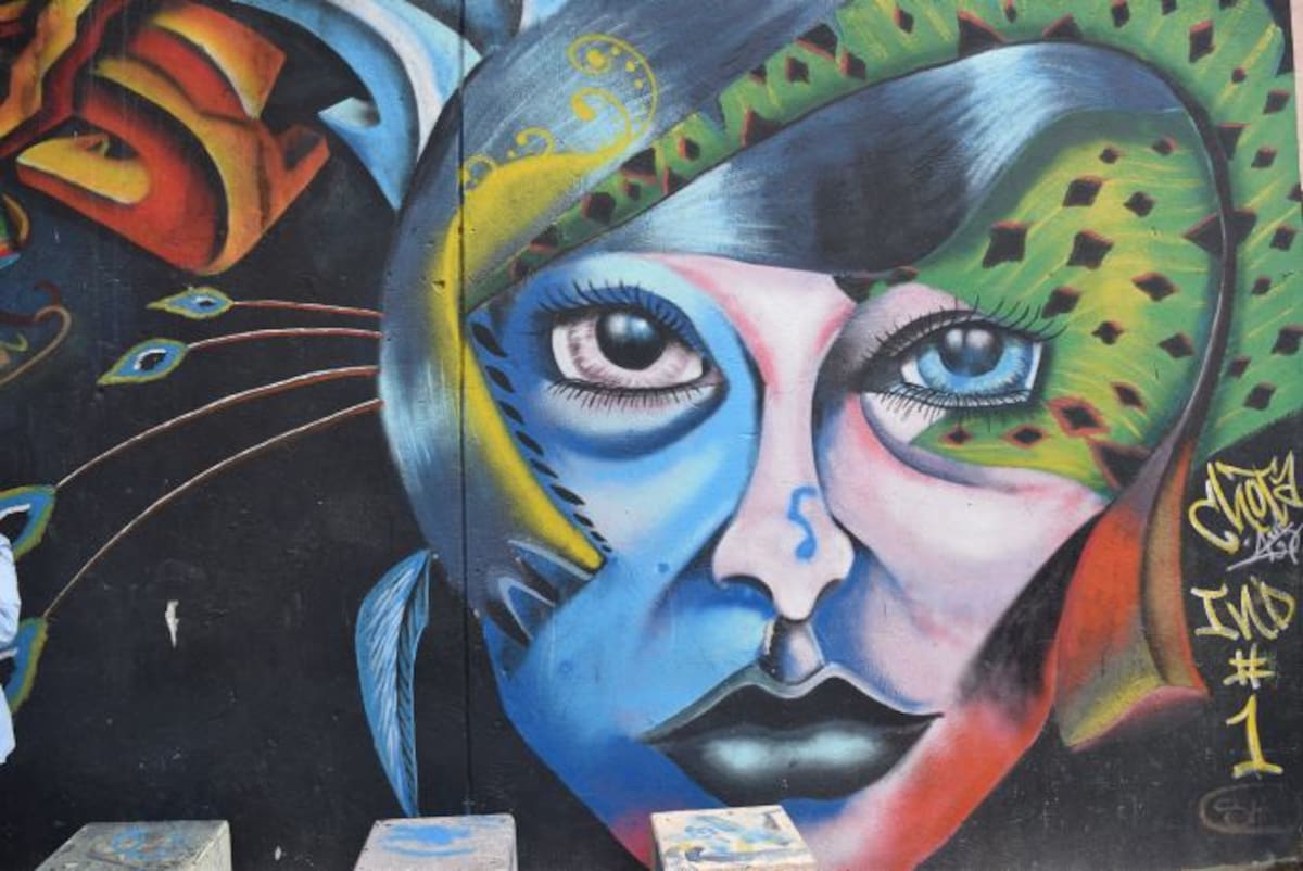 Esta obra fue pintada por Chota, uno de los artista de la Comuna Trece. Foto cortesía.