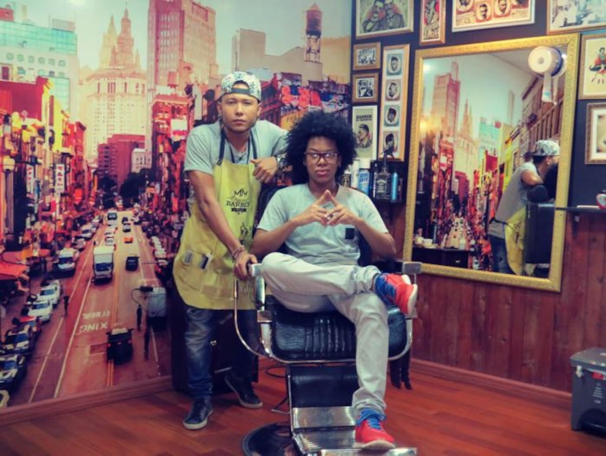 Original Barber By majestic. Los barberos Danilo Díaz y Arnold caseres. SHARIK ESTRADA