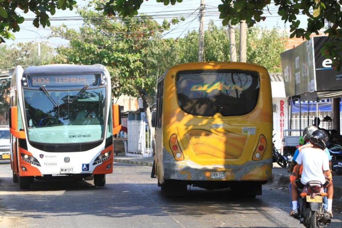 La ruta X104 de Transcaribe reemplazará a las busetas de Olaya - Centro que trabajarán hasta hoy. Julio Castaño.