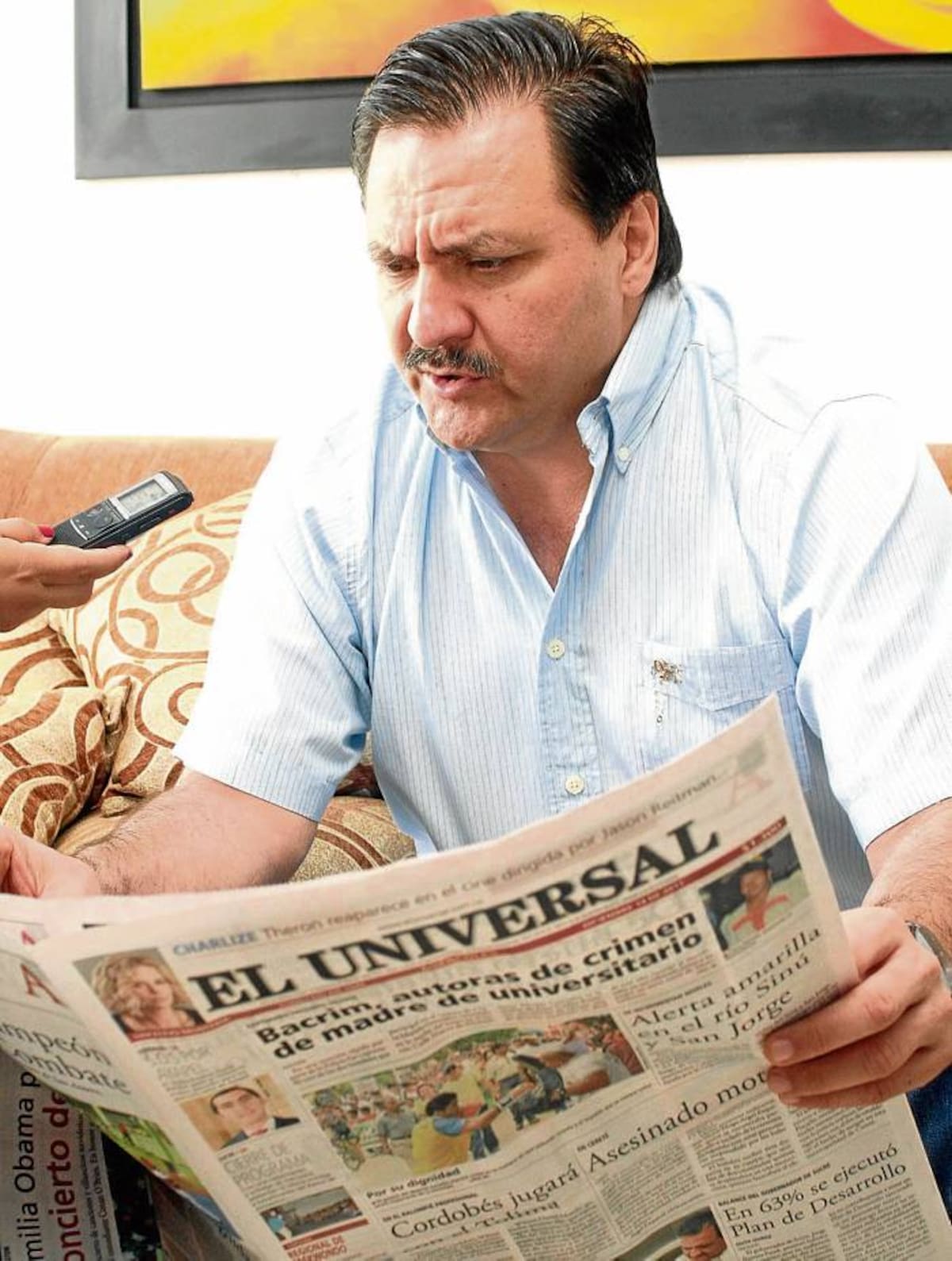 El alcalde Jesús Paternina Samur, manifestó que se va satisfecho con la gestión realizada durante sus 4 años de gobierno. MANUEL SANTIAGO PÉREZ/EL UNIVERSAL/