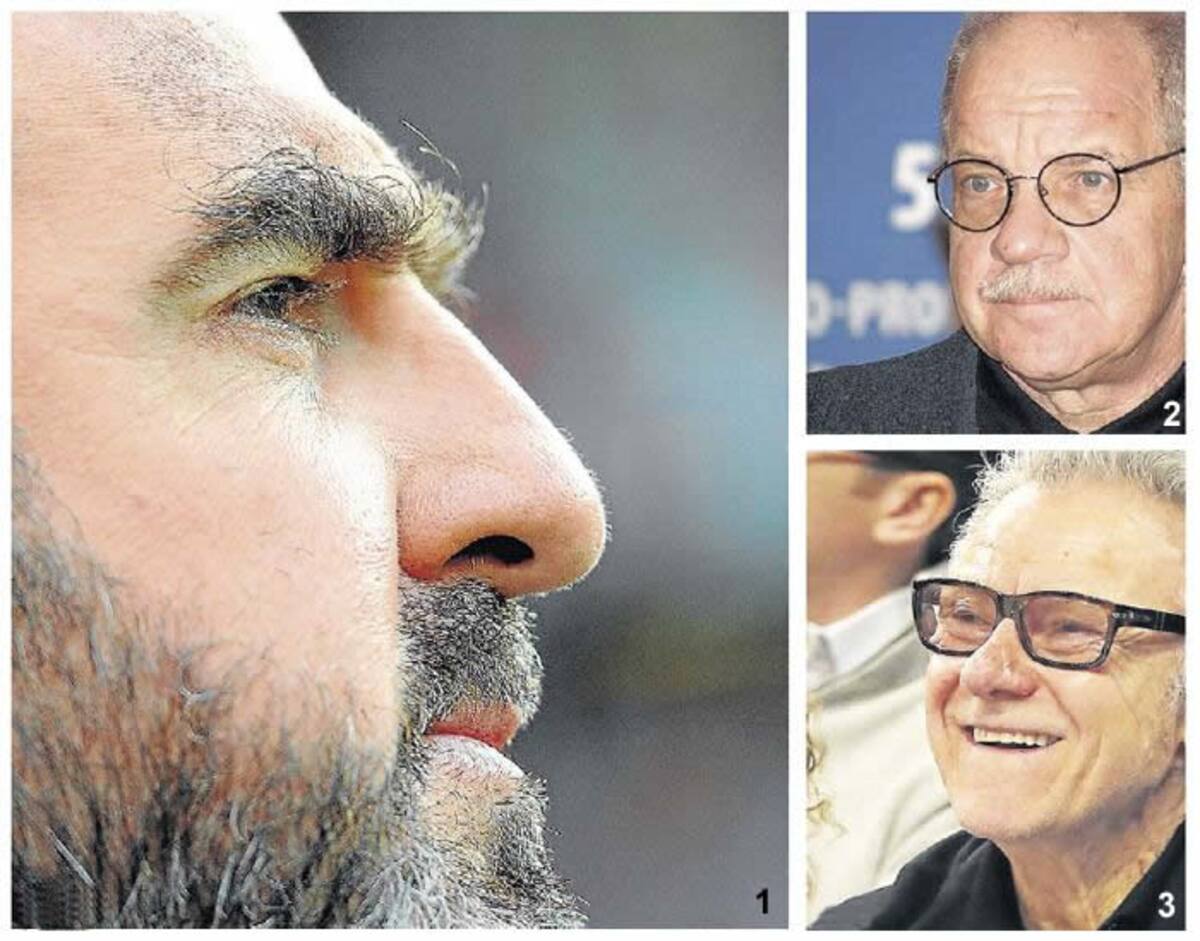 1. Eric Cantona - 2. Paul Schrader - 3. Harvey Keitel.