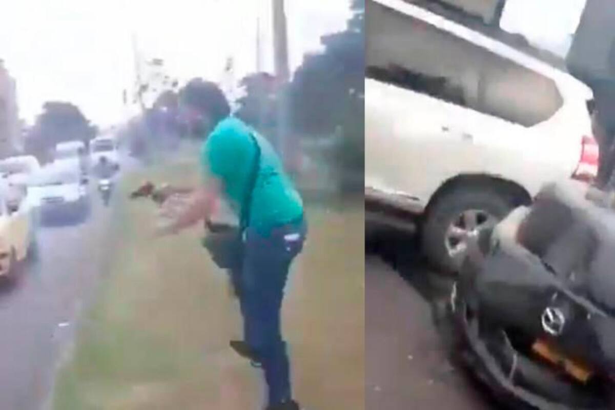 Video: En tiroteo terminó accidente entre un vehículo y una ruta escolar
