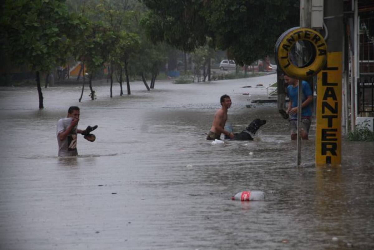 El Centro Histórico, El Socorro, San Fernando, El Educador, Las Palmeras, Villa Estrella, Fredonia y Rosedales fueron algunas de los barrios que reportaron inundaciones. Zenia Valdelamar.