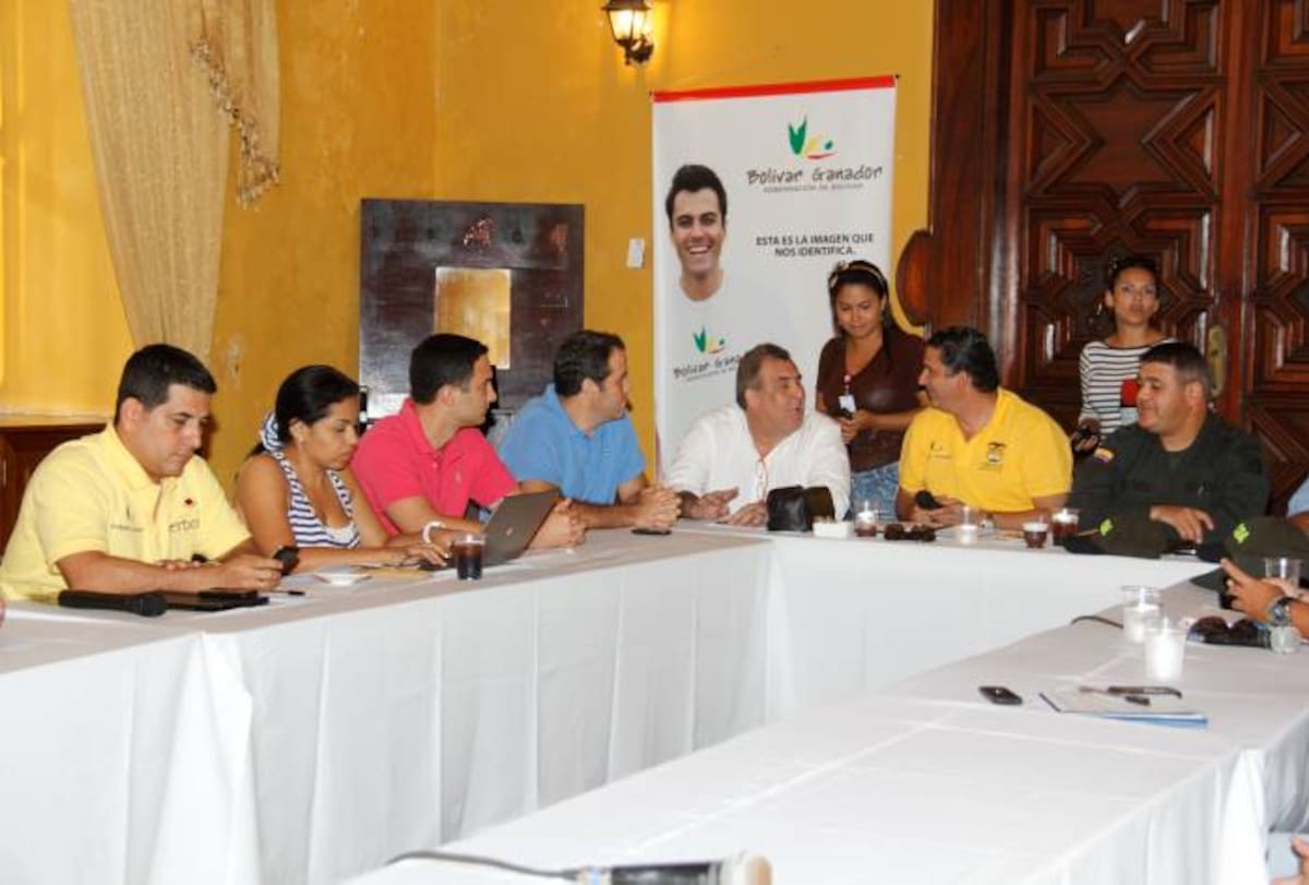 El Consejo de Seguridad se realizó en el Salón Amarillo de la Gobernación de Bolívar. KAILLINE GIRALDO - EL UNIVERSAL