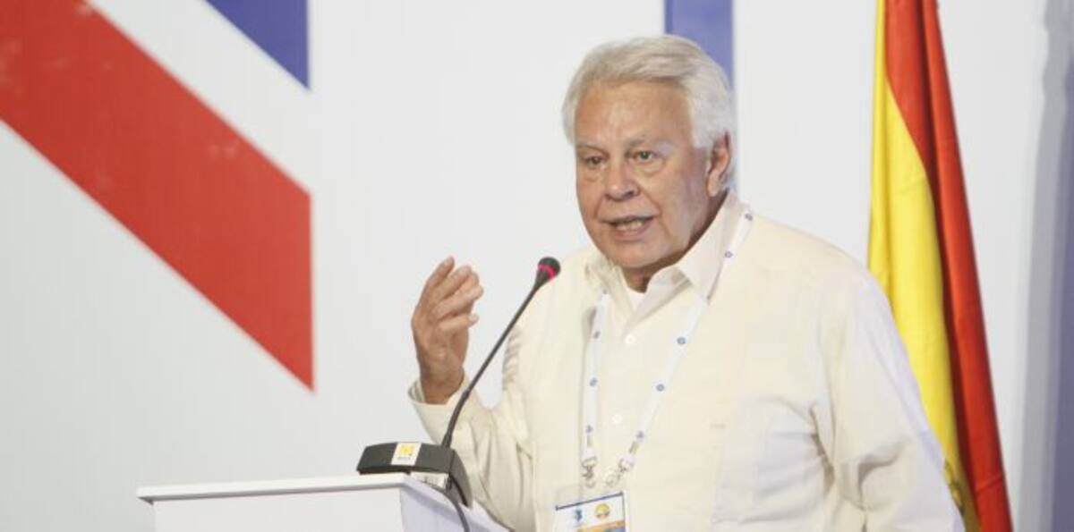 Ex primer ministro español Felipe González. EL UNIVERSAL
