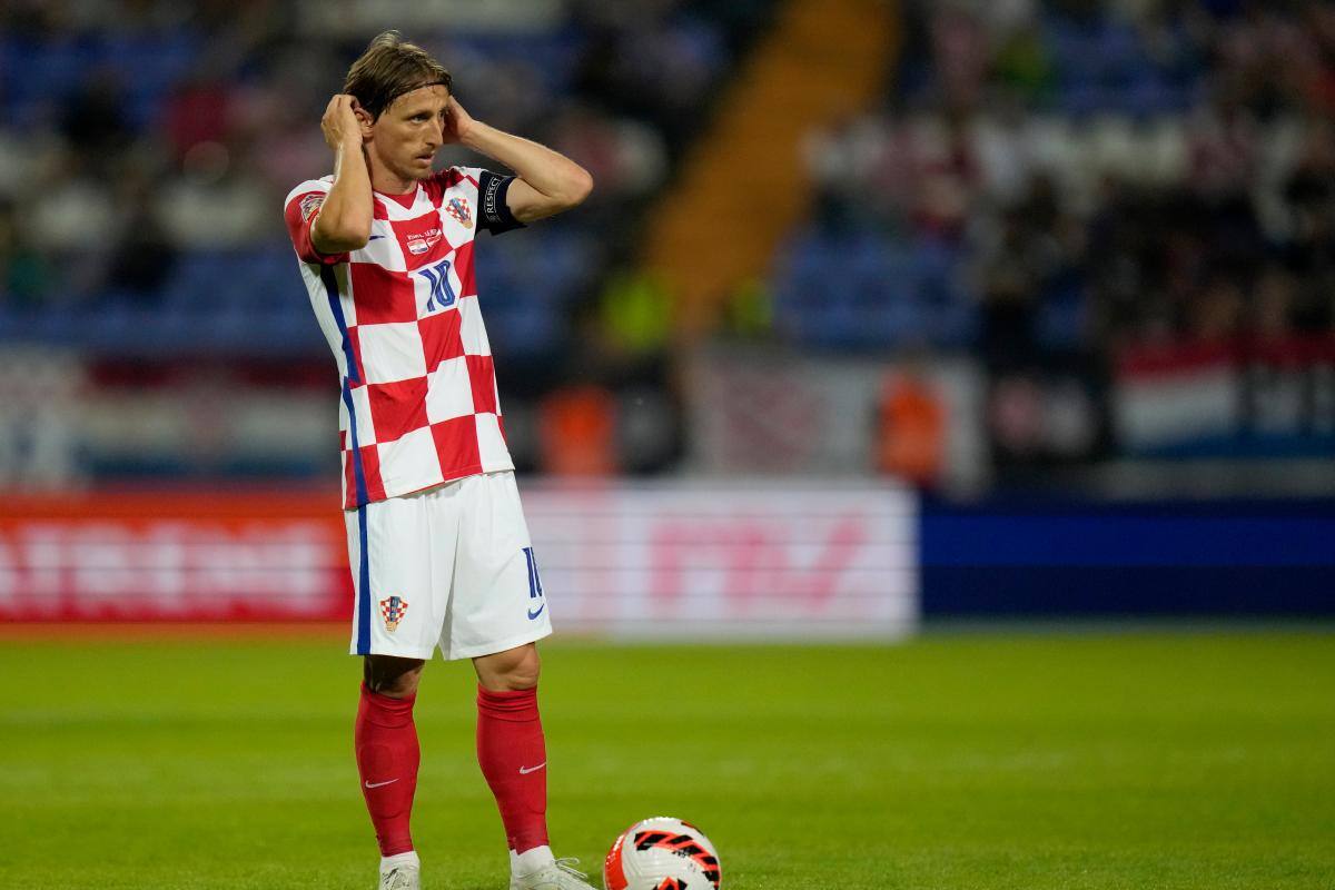 Modric, homenajeado antes del partido ante Francia