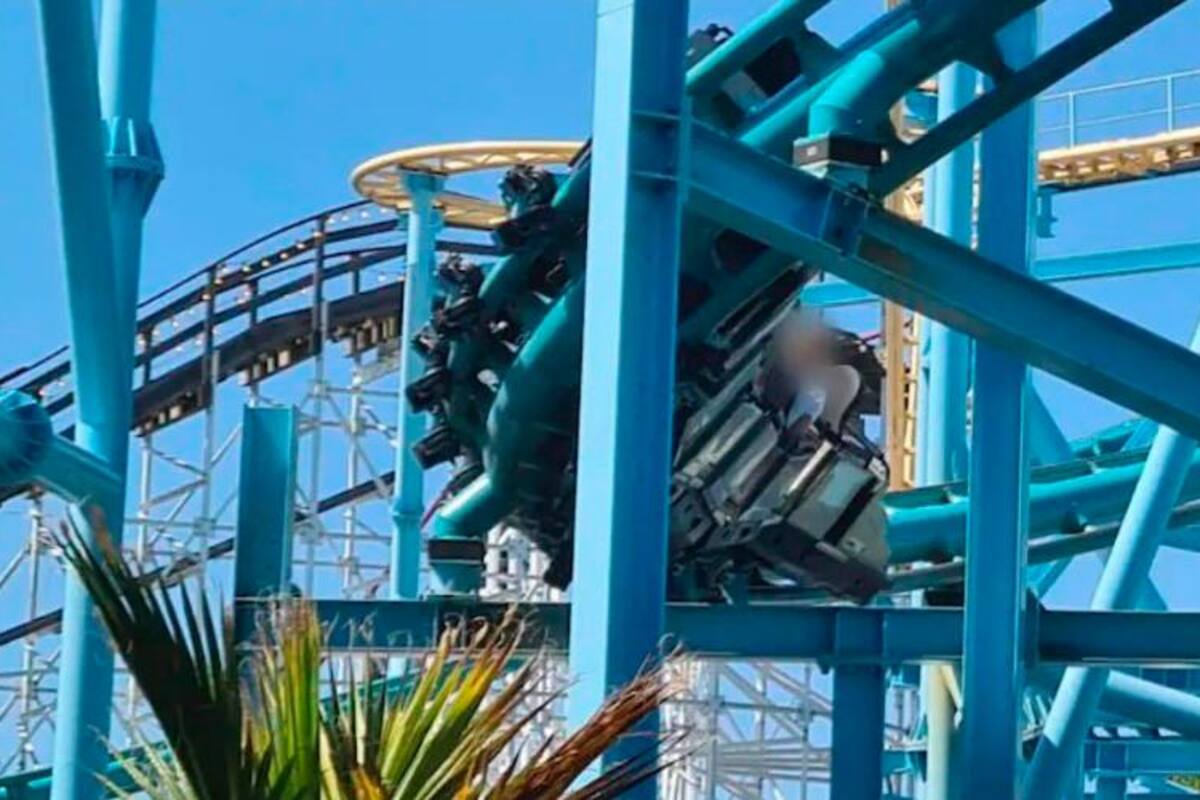 Video: 1 muerto y 8 heridos luego de que un vagón de una montaña rusa se descarrilara