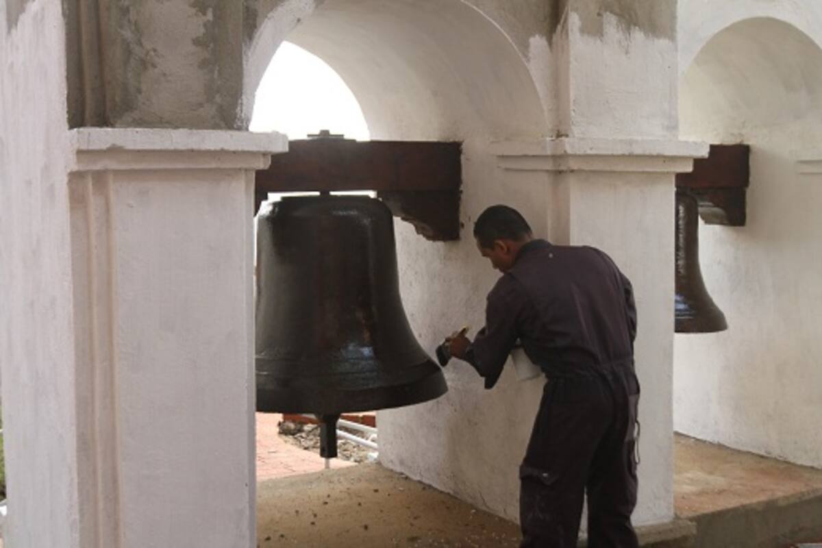 Las Campanas de la Libertad ya están instaladas en el Museo Naval del Caribe, su nueva y definitiva morada. AROLDO MESTRE-EL UNIVERSAL