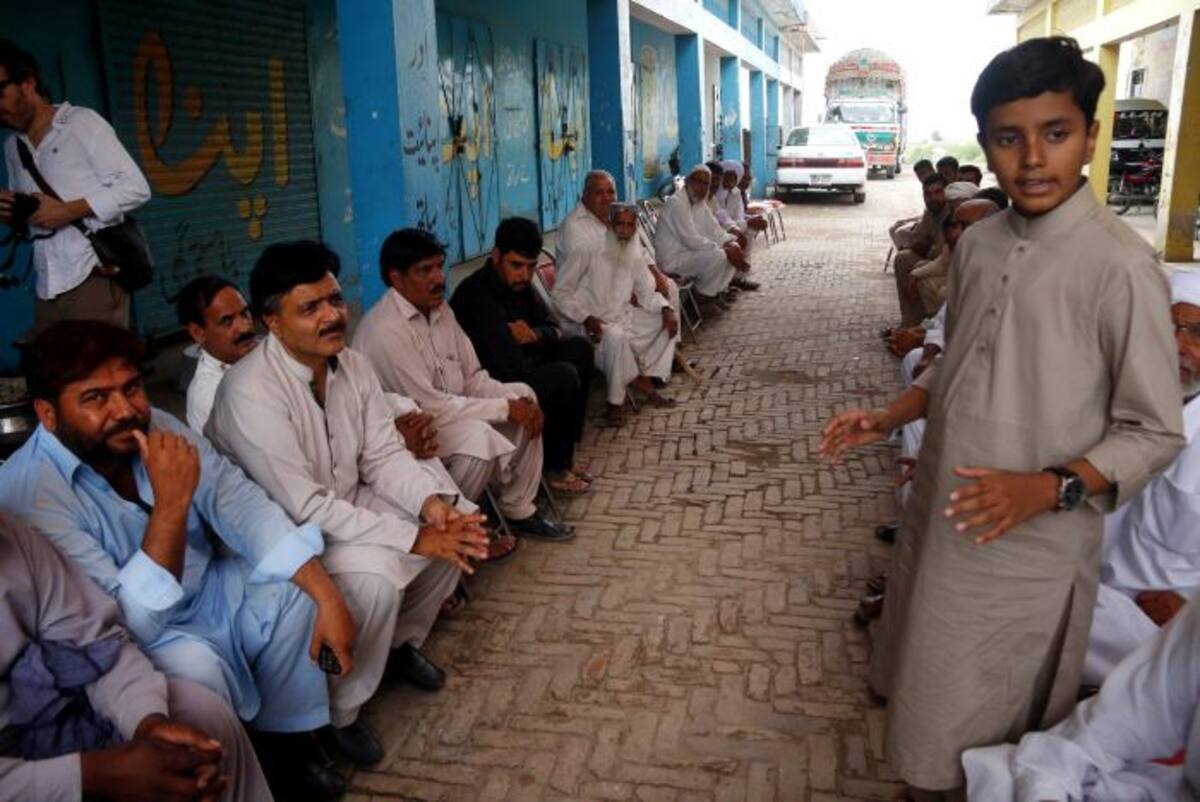 Salar Islam en un discurso. EFE SOHAIL SHAHZAD
