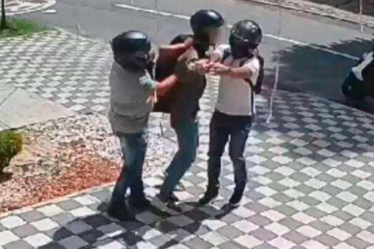 Video: Sujetos armados le robaron $60 millones a un motociclista