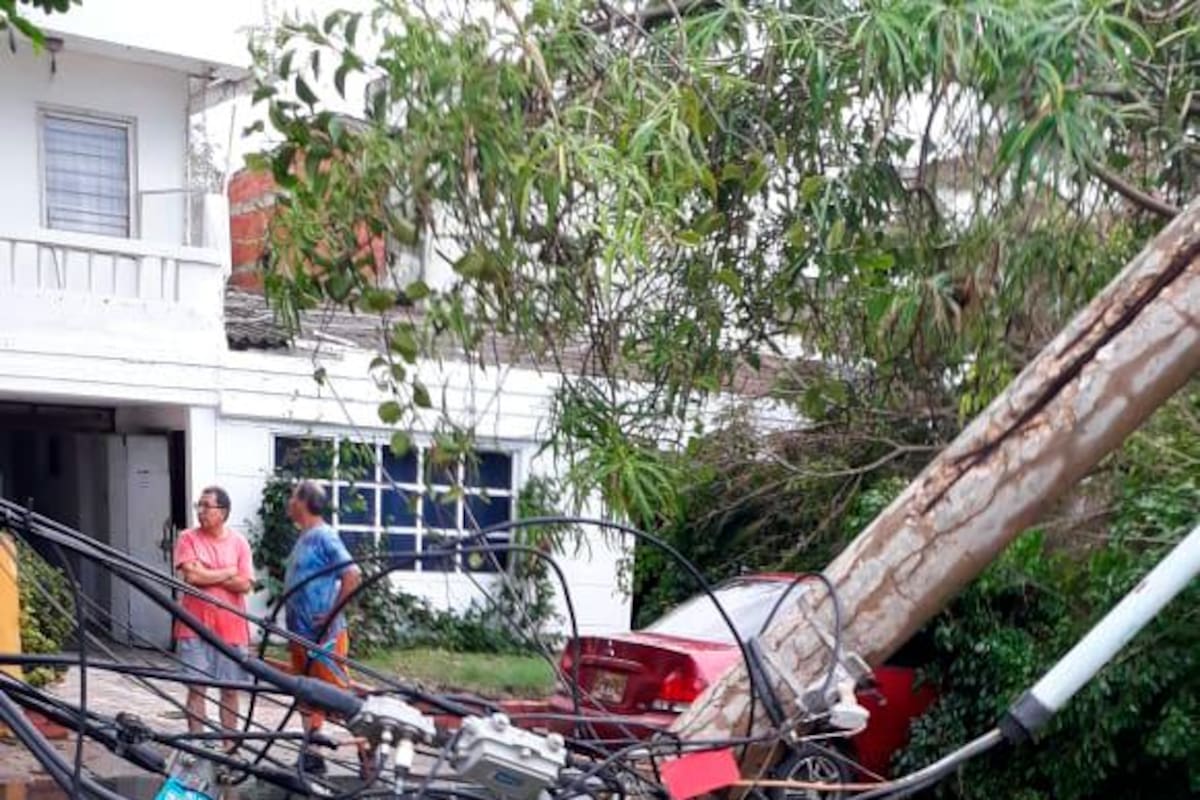 Aguacero afecta servicio de energía en Cartagena y municipios vecinos