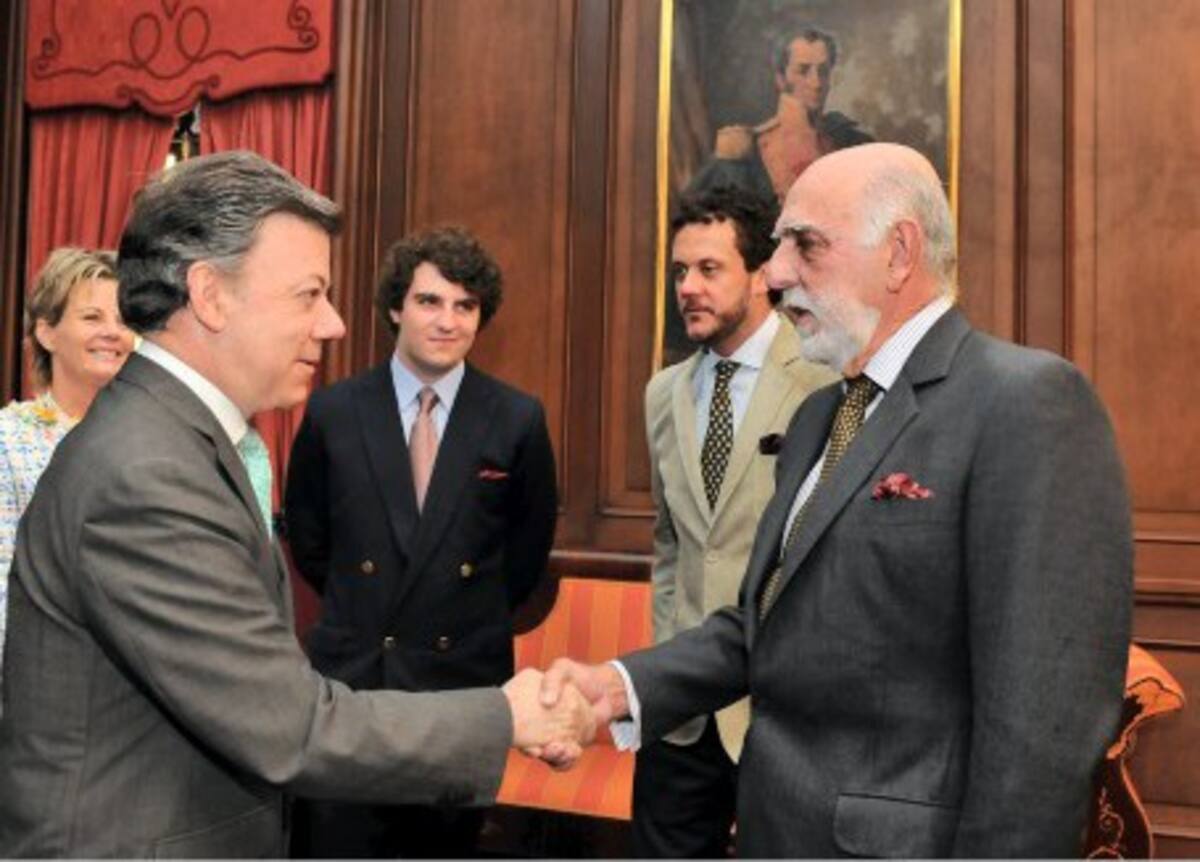 Ante el presidente Santos se posesionó nuevo embajador de Venezuela, Carlos Alfredo Cure Cure. PRENSA PRESIDENCIA