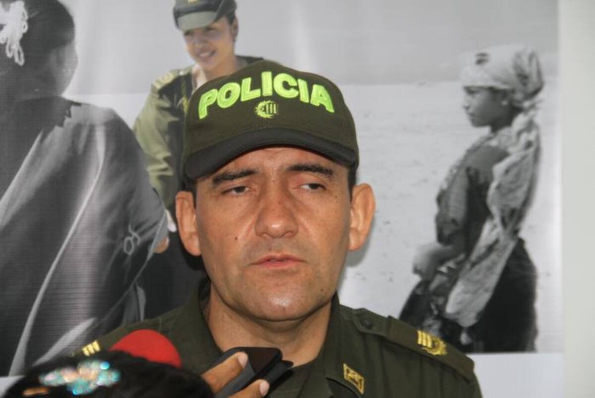Coronel Carlos Rodríguez, comandante de la Policía Metropolitana de Cartagena.