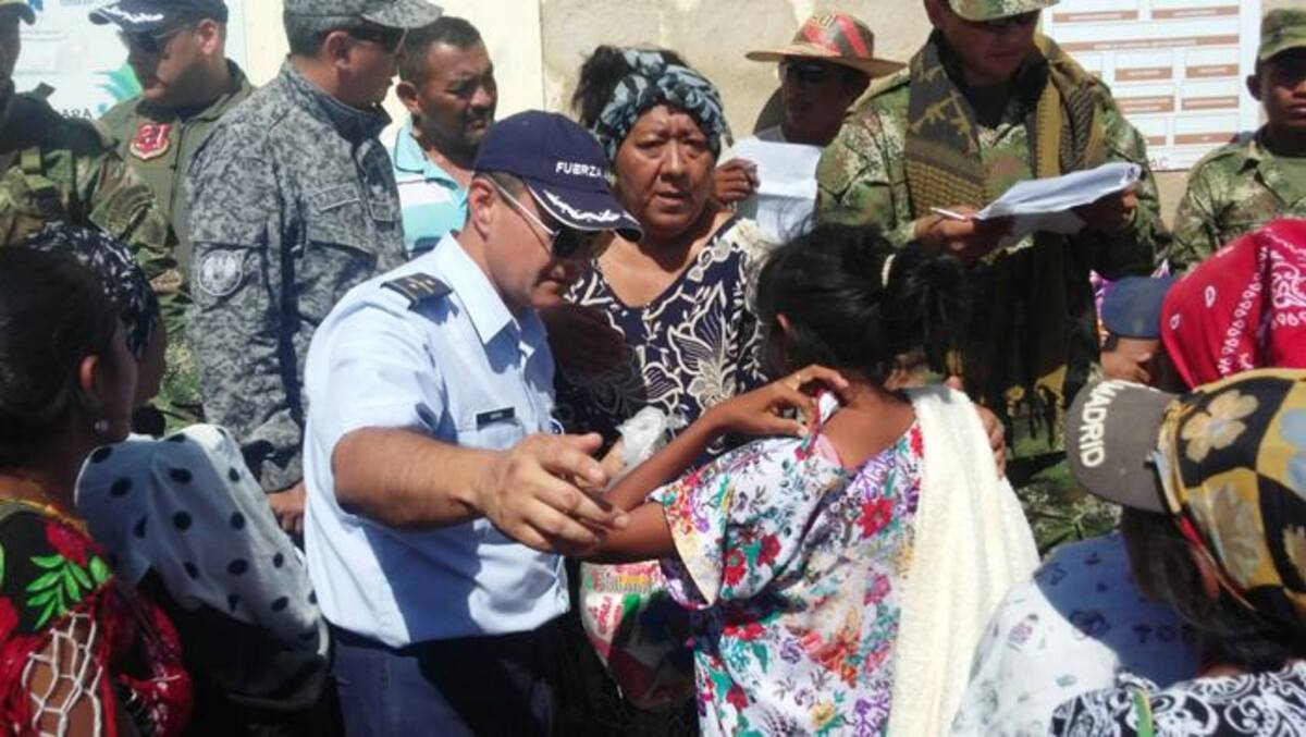 El empleo de medios terrestres y aéronaves que volaron durante más de 32 horas, fueron necesarios para desarrollar esta jornada. //Foto cortesía Comando Fuerza Aérea N°3