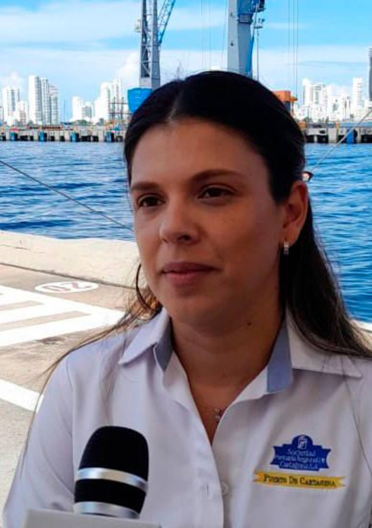 María Emilia Bonillas, coordinadora del Terminal de Cruceros. // HFA -UE.