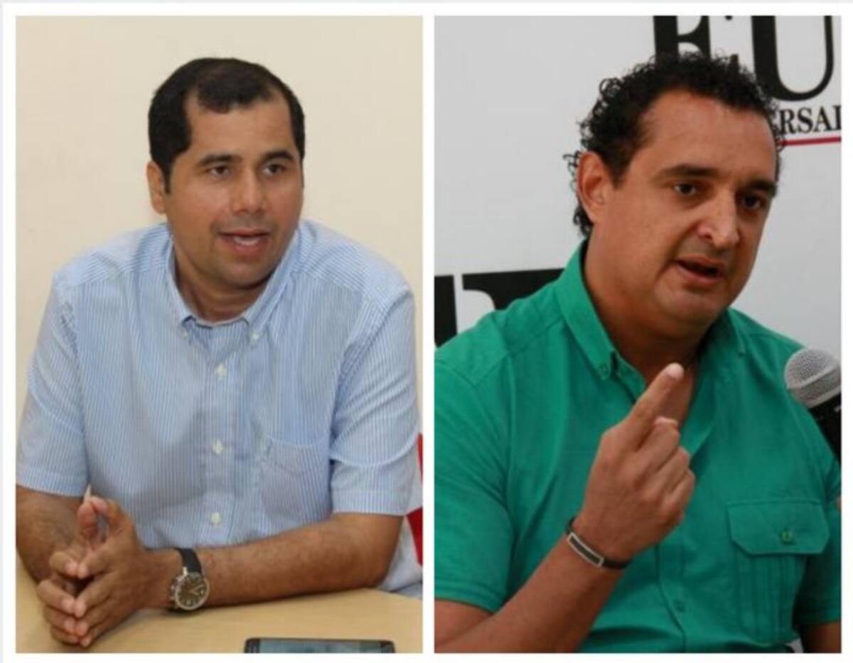 Wilson Toncel, presidente del Concejo; y Fabio Castellanos, abogado experto en administración pública. El Universal