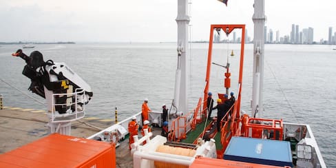 Exploración del lecho marino del mar Caribe
