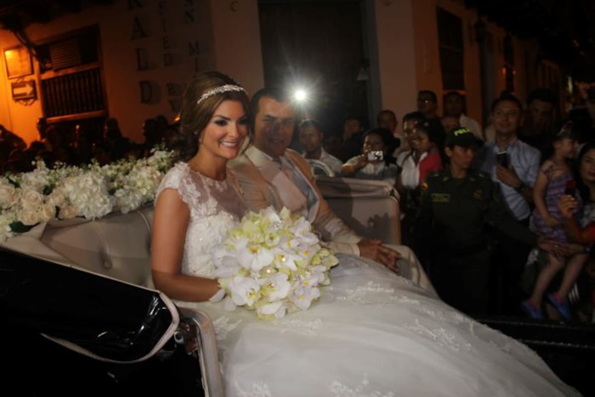 El vestido que lucía Siad Char lo diseñó el libanés Elie Saab. DANIELA BUELVAS - EL UNIVERSAL