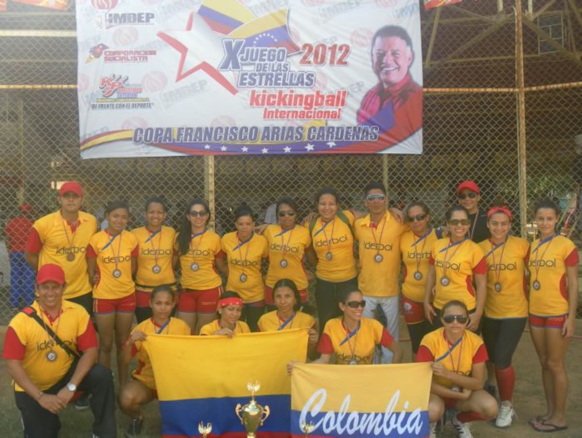 Selección Colombia de Kickball se quedó con el bronce en Venezuela. CORTESÍA SIGFREDO GÓMEZ