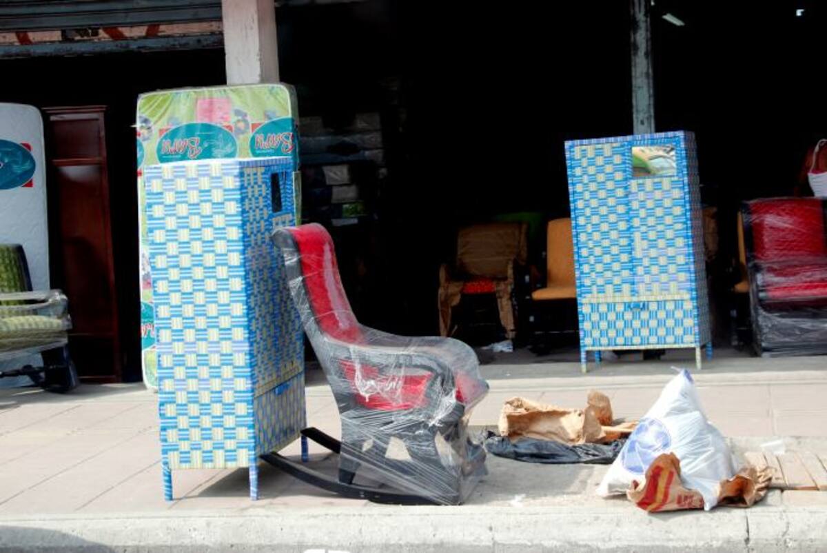 Las mesedoras también son exhibidas en espacios peatonales. EL UNIVERSAL
