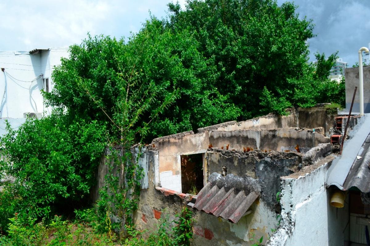 Preocupación en Manga por casa abandonada y llena de maleza